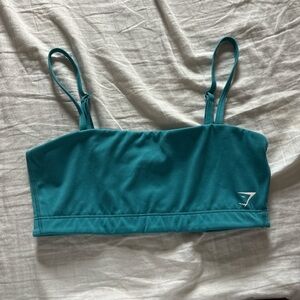 Gymshark teal strappy sports bra